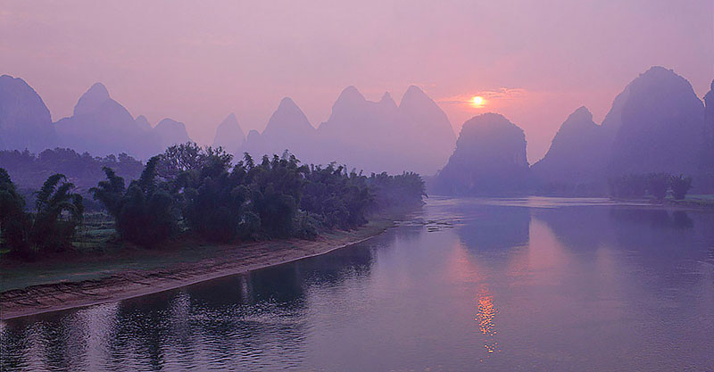 Li River from Yangshuo Bridge